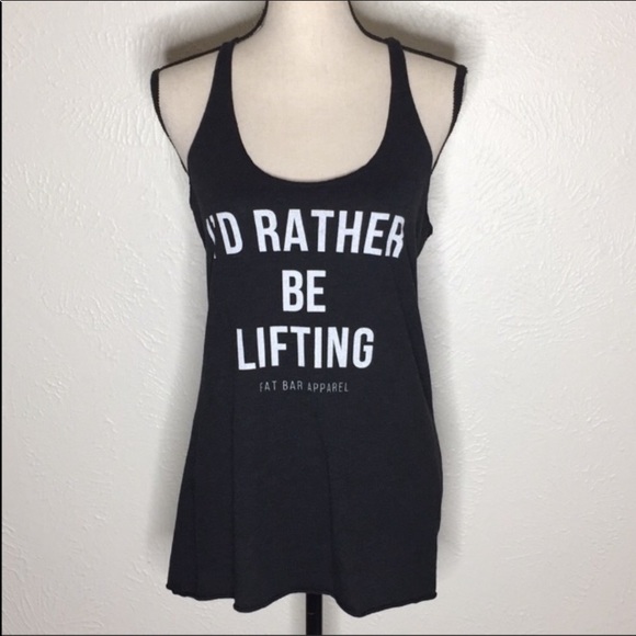 Bundle of 2 Fat Bar Apparel Large Tank Tops - Picture 4 of 6